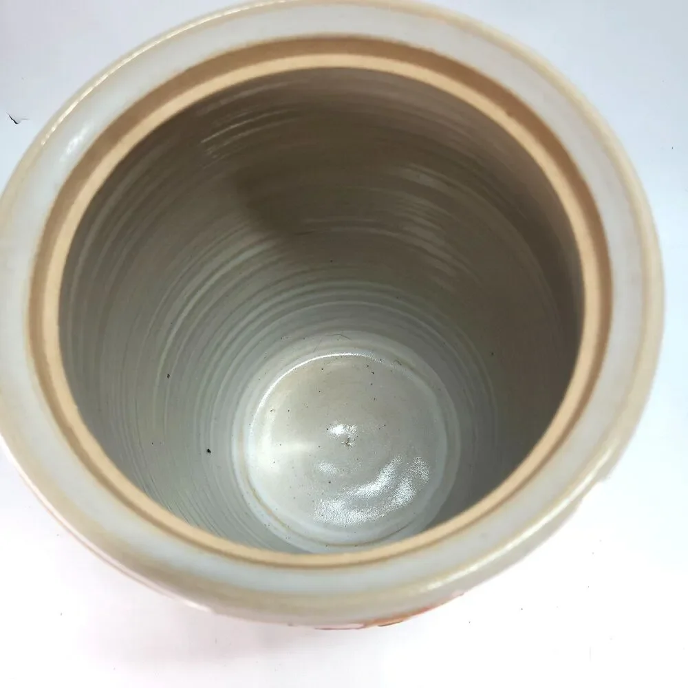 Vtg Handmade Pottery Canister 13
